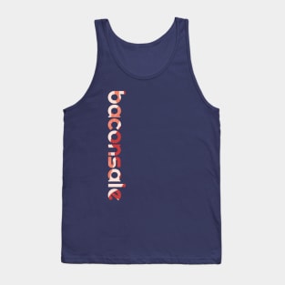 Vertical Bacon Print Baconsale Tank Top